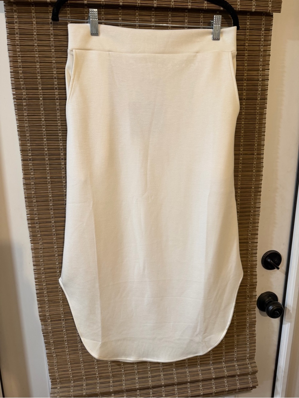 NWT p cill midi skirt butter modal Cream Midi Skirt with Curved Hem